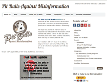 Tablet Screenshot of pitbulltruth.org